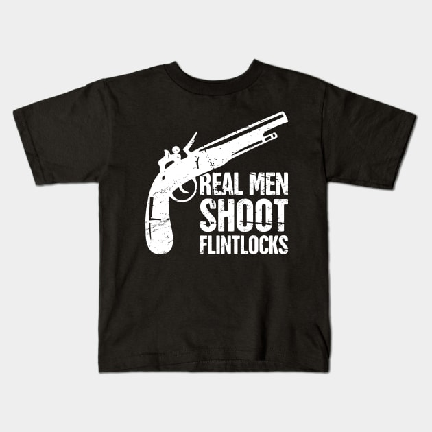 Gift For Flintlock Rifle History Gun Collector Kids T-Shirt by MeatMan